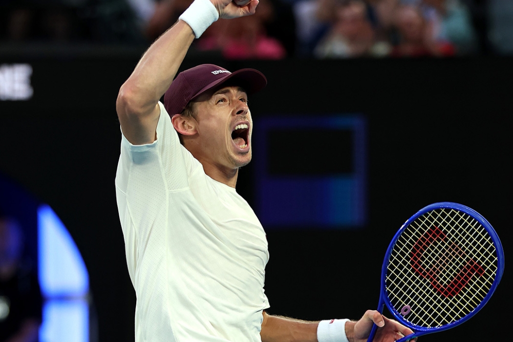 Alex de Minaur has reached the second week of the AO for four consecutive years.