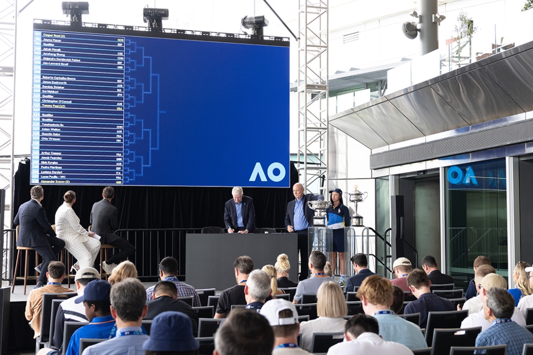 The Australian Open official draw