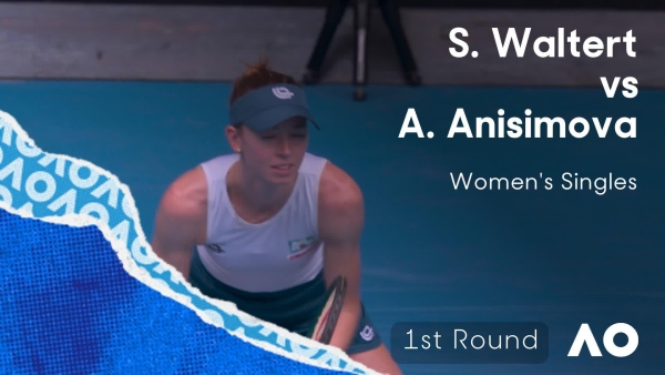 Simona Waltert v Amanda Anisimova Highlights | Australian Open 2026 First Round